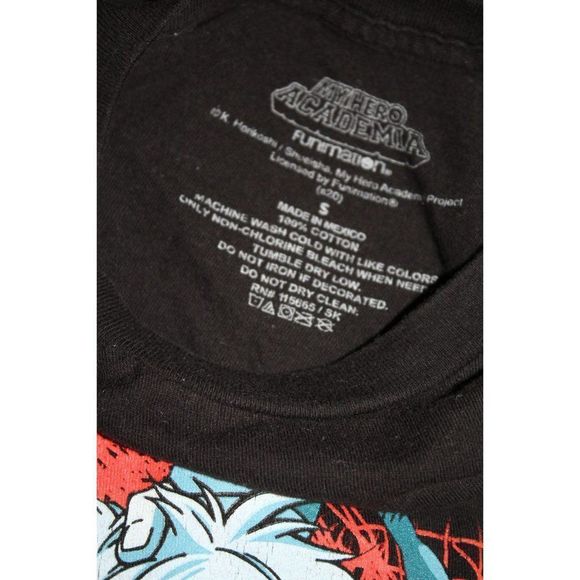 Black My Hero Academia Funimation League of Villains‎ T-Shirt Size Small - Picture 3 of 3